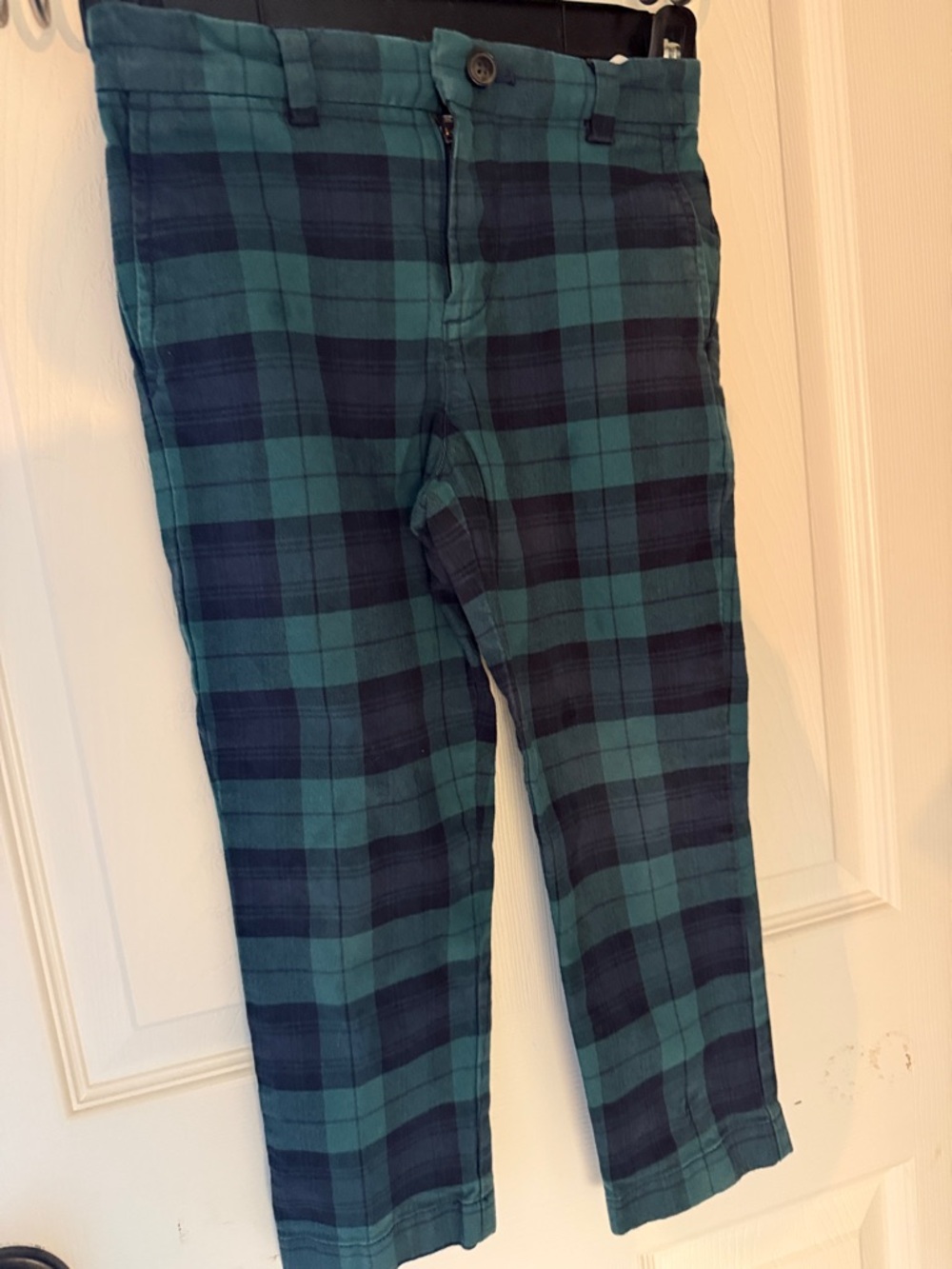 Vineyard Vines Teal & Navy Plaid Kids Pants